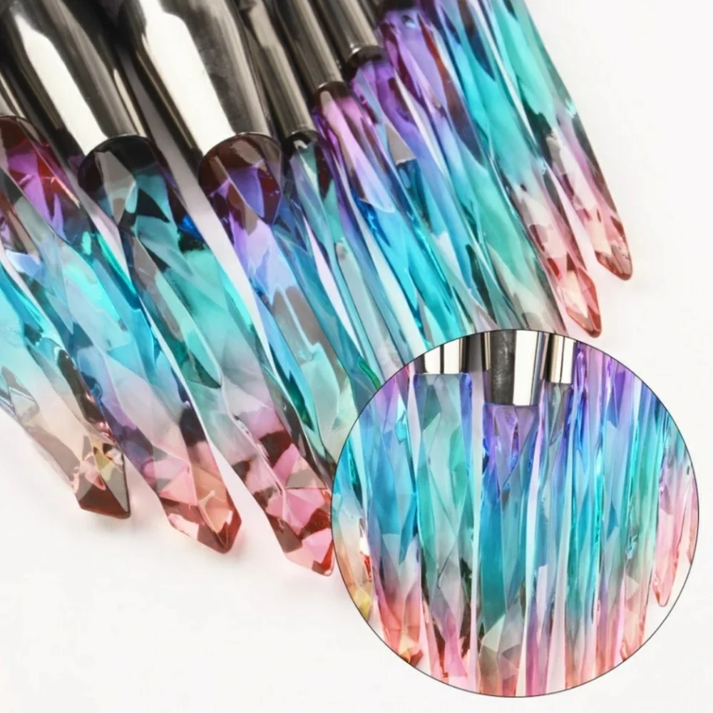 MYSTIC Topaz 10-piece Vegan Makeup Brush Set - Picture 5 of 9